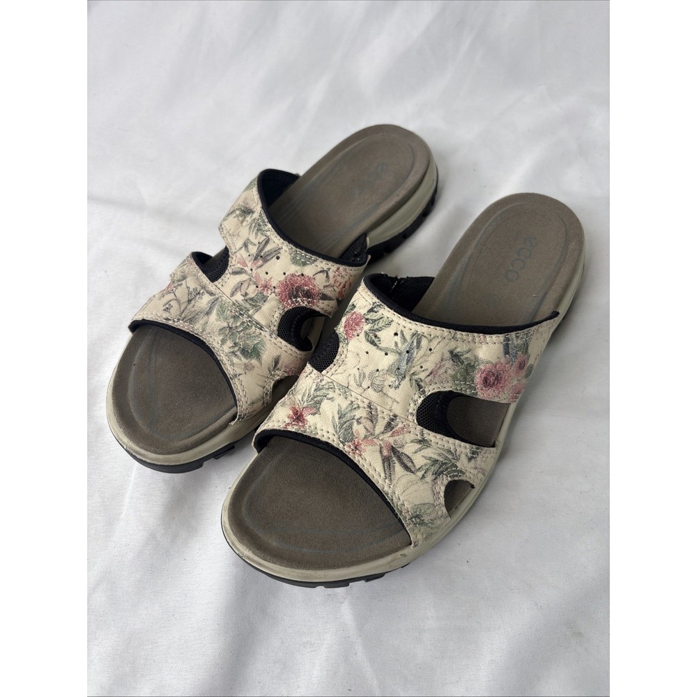 Ecco Offrode Lite Slide Floral Sandals Womens EU 41 US 10 Cottagecore Gorpcore